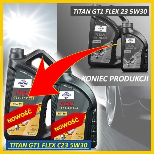 Olej FUCHS GT1 FLEX 23 5W30 koniec produkcji