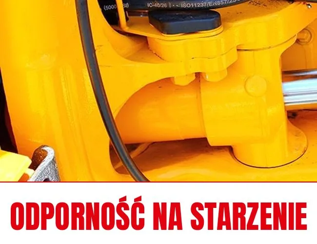 Przewody i siłownik maszyny - odporność oleju hydraulicznego na starzenie