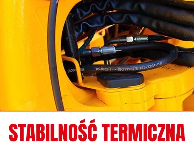 Siłownik hydrauliczny maszyny - stabilność termiczna oleju hydraulicznego