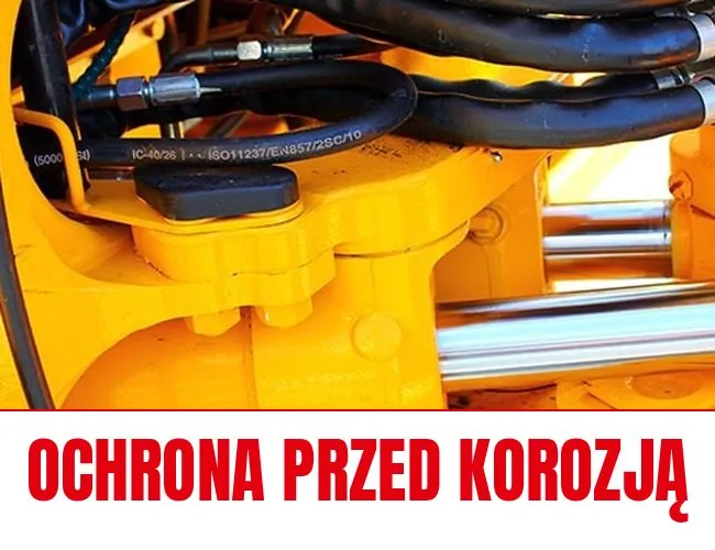 Złącza i przewody hydrauliczne maszyny - właściwości antykorozyjne oleju hydraulicznego