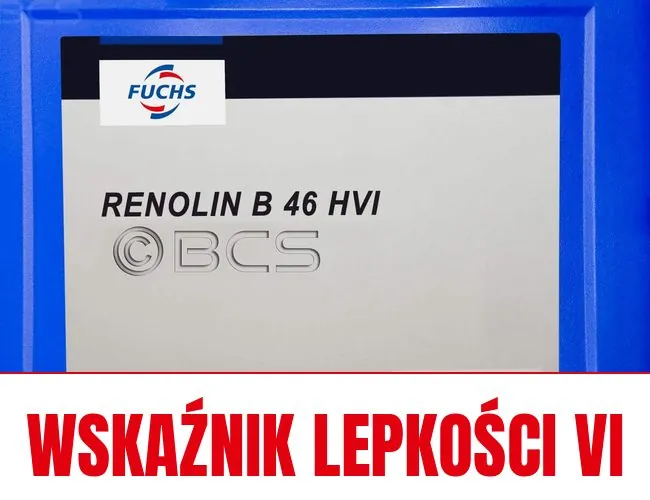 Olej hydrauliczny FUCHS RENOLIN B 46 HVI - wskaźnik lepkości VI