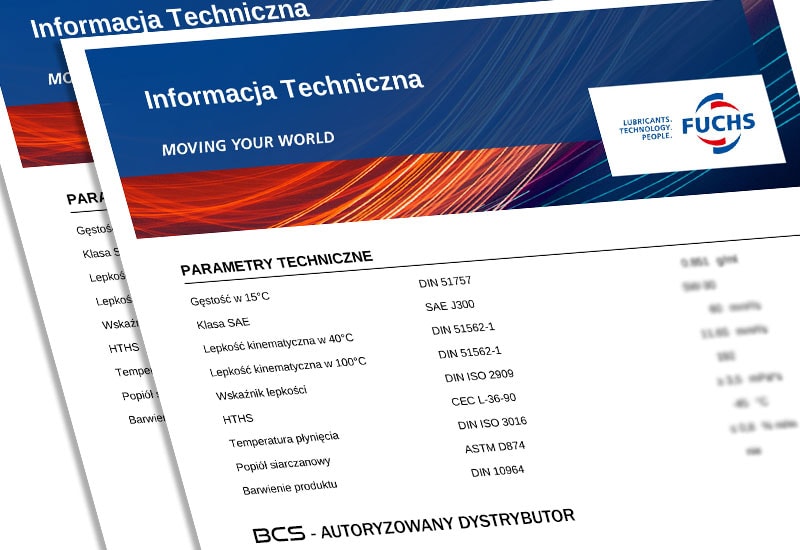 Właściwości oleju FUCHS TITAN SINTOFLUID 75W80