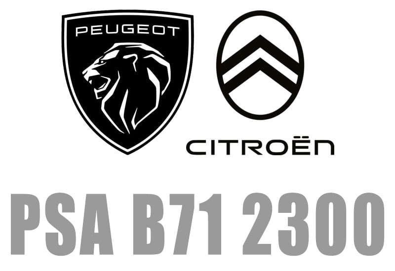 Specyfikacja PSA B71 2300