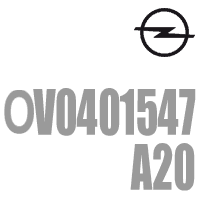 Opel 0v0401547-a20