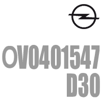 Opel 0v0401547-D30