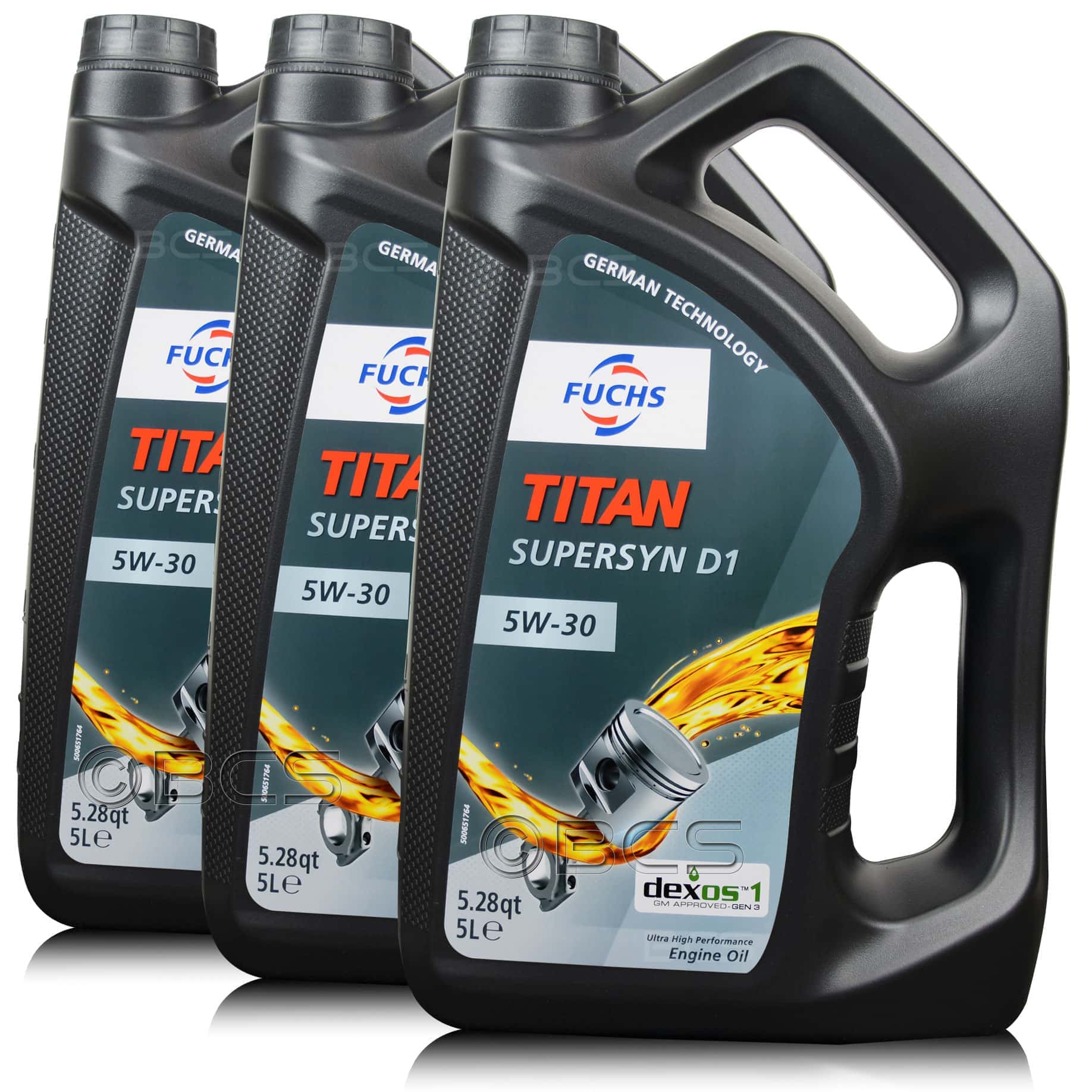 15 LITRÓW FUCHS TITAN SUPERSYN D1 5W30 - OLEJ DEXOS1 GEN.3