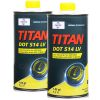 2 litry FUCHS TITAN DOT 514 LV (DOT 4 ; DOT 5.1) - płyn hamulcowy - ZESTAW - TANIEJ, Opakowanie / zestaw: 2 litry (2 x 1 litr) 2 litry FUCHS TITAN DOT 514 LV (DOT 4 ; DOT 5.1) - płyn hamulcowy - ZESTAW - TANIEJ, Opakowanie / zestaw: 2 litry (2 x 1 litr) - sklep olejefuchs.pl