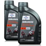 2 litry FUCHS SILKOLENE PRO 4 PLUS 5W40 RACE - syntetyczny (fully synthetic) olej silnikowy (4T) do motocykli wyczynowych - ZESTAW - TANIEJ, Opakowanie / zestaw: 2 litry (2 x 1 litr) - sklep olejefuchs.pl
