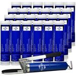 24 sztuki FUCHS RENOLIT UNI 42 400 g - smar litowy z EP2 + SMAROWNICA - ZESTAW, Klasa konsystencji NLGI: NLGI 2, Opakowanie / zestaw: 400 g x 24 + smarownica - sklep olejefuchs.pl