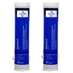 2 sztuki FUCHS RENOLIT LX 2 - smar NLGI 2 - 400 g - ZESTAW - TANIEJ, Klasa konsystencji NLGI: NLGI 2, Opakowanie / zestaw: 400 g x 2 - sklep olejefuchs.pl