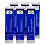 6 sztuk FUCHS RENOLIT LX 2 - smar NLGI 2 - 400 g - ZESTAW - TANIEJ, Klasa konsystencji NLGI: NLGI 2, Opakowanie / zestaw: 400 g x 6 - sklep olejefuchs.pl
