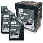 6 litrów FUCHS SILKOLENE SUPER 4 10W40 - półsyntetyczny olej silnikowy (4T) do motocykli - ZESTAW - TANIEJ, Opakowanie / zestaw: 6 litrów (4 litry + 2 x 1 litr) - sklep olejefuchs.pl