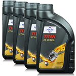 4 litry FUCHS TITAN 2T ULTRA - OLEJ DO SILNIKÓW DWUSUWOWYCH - ZESTAW - TANIEJ, Opakowanie / zestaw: 4 litry (4 x 1 litr) - sklep olejefuchs.pl