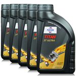 5 litrów FUCHS TITAN 2T ULTRA - OLEJ DO SILNIKÓW DWUSUWOWYCH - ZESTAW - TANIEJ, Opakowanie / zestaw: 5 litrów (5 x 1 litr) - sklep olejefuchs.pl