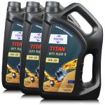 15 litrów FUCHS TITAN GT1 FLEX 5 0W20 - ACEA C5/C6, API SN PLUS/SP, MB 229.71, MB 229.72, BMW LL-17 FE+, FORD WSS-M2C954-A1 - olej silnikowy - ZESTAW - TANIEJ, Opakowanie / zestaw: 15 litrów (3 x 5 litrów) - sklep olejefuchs.pl