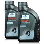 2 litry FUCHS TITAN SUPERGEAR 80W90 - olej przekładniowy - ZESTAW - TANIEJ, Opakowanie / zestaw: 2 litry (2 x 1 litr) - sklep olejefuchs.pl