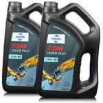10 litrów FUCHS TITAN TRUCK PLUS 15W40 - olej silnikowy - ZESTAW - TANIEJ, Opakowanie / zestaw: 10 litrów (2 x 5 litrów) - sklep olejefuchs.pl