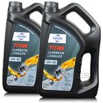10 litrów FUCHS TITAN SUPERSYN LONGLIFE 0W40 - ACEA A3/B4, API SN/SP, BMW LL-01, FORD WSS-M2C937-A, MB 229.5, VW 502 00, VW 505 00 - olej silnikowy - ZESTAW - TANIEJ, Opakowanie / zestaw: 10 litrów (2 x 5 litrów) - sklep olejefuchs.pl