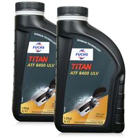 2 litry FUCHS TITAN ATF 8400 ULV - AW-2 DEXRON ULV MERCON ULV olej do automatycznych skrzyń biegów - ZESTAW - TANIEJ, Opakowanie / zestaw: 2 litry (2 x 1 litr) - sklep olejefuchs.pl