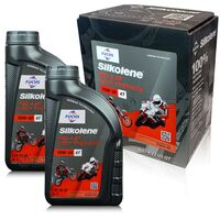 6 litrów FUCHS SILKOLENE PRO 4 10W50 XP - syntetyczny (fully synthetic) olej silnikowy (4T) do motocykli - ZESTAW - TANIEJ, Opakowanie / zestaw: 6 litrów (4 litry + 2 x 1 litr) - sklep olejefuchs.pl