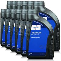 12 litrów FUCHS RENOLIN MR 5 VG 22 - olej do narzędzi pneumatycznych - ZESTAW - TANIEJ, Opakowanie / zestaw: 12 litrów (12 x 1 litr), ISO VG: 22 - sklep olejefuchs.pl
