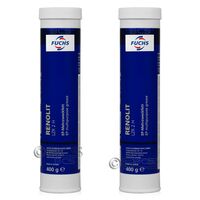 2 sztuki FUCHS RENOLIT LZR 2 H - smar - 400 g - ZESTAW - TANIEJ, Opakowanie / zestaw: 400 g x 2 - sklep olejefuchs.pl