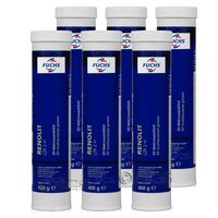 6 sztuk FUCHS RENOLIT LZR 2 H - smar - 400 g - ZESTAW - TANIEJ, Opakowanie / zestaw: 400 g x 6 - sklep olejefuchs.pl