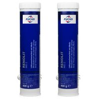 2 sztuki FUCHS RENOLIT MO 2 - uniwersalny smar z grafitem i dwusiarczkiem molibdenu - 400 g - ZESTAW TANIEJ, Opakowanie / zestaw: 400 g x 2 - sklep olejefuchs.pl