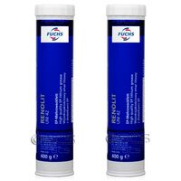 2 sztuki FUCHS RENOLIT UNI 42 - smar litowy z EP2 - 400 g - ZESTAW - TANIEJ, Klasa konsystencji NLGI: NLGI 2, Opakowanie / zestaw: 400 g x 2 - sklep olejefuchs.pl