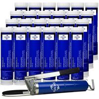 24 sztuki FUCHS RENOLIT UNI 42 400 g - smar litowy z EP2 + SMAROWNICA - ZESTAW, Klasa konsystencji NLGI: NLGI 2, Opakowanie / zestaw: 400 g x 24 + smarownica - sklep olejefuchs.pl