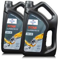 10 litrów FUCHS TITAN SUPERSYN FE 0W30 - VOLVO VCC 95200377, ACEA A5/B5, API SL - olej silnikowy - ZESTAW - TANIEJ, Opakowanie / zestaw: 10 litrów (2 x 5 litrów) - sklep olejefuchs.pl
