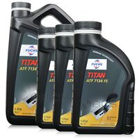 8 litrów FUCHS TITAN ATF 7134 FE (MERCEDES MB 236.15) - olej do automatycznych skrzyń biegów - ZESTAW - TANIEJ, Opakowanie / zestaw: 8 litrów (5 litrów + 3 x 1 litr) - sklep olejefuchs.pl