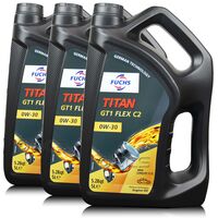 15 litrów FUCHS TITAN GT1 FLEX C2 0W30 - ACEA C2, ACEA A5/B5, API SP, FORD WSS-M2C950-A, BMW LL-12 FE, MB 229.61 - olej silnikowy - ZESTAW - TANIEJ, Opakowanie / zestaw: 15 litrów (3 x 5 litrów), Lepkość SAE: 0W30 - sklep olejefuchs.pl