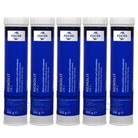 5 sztuk FUCHS RENOLIT UNI 2 - uniwersalny smar litowy - 400 g - ZESTAW - TANIEJ, Klasa konsystencji NLGI: NLGI 2, Opakowanie / zestaw: 400 g x 5 - sklep olejefuchs.pl