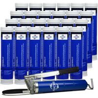 24 sztuki FUCHS RENOLIT S 2 400 g - smar + SMAROWNICA - ZESTAW, Opakowanie / zestaw: 400 g x 24 + smarownica - sklep olejefuchs.pl