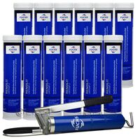 12 sztuk FUCHS RENOLIT UNITEMP 2 400 g - smar + SMAROWNICA - ZESTAW, Opakowanie / zestaw: 400 g x 12 + smarownica - sklep olejefuchs.pl