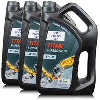 15 litrów FUCHS TITAN SUPERSYN D1 5W30 DEXOS1 Gen 3 - olej silnikowy - ZESTAW - TANIEJ, Opakowanie / zestaw: 15 litrów (3 x 5 litrów), Lepkość SAE: 5W30 - sklep olejefuchs.pl
