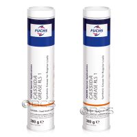 2 sztuki FUCHS CASSIDA GREASE RLS 1 - smar syntetycznu NLGI 1 do normalnych obciążeń - 380 g [przemysł spożywczy] - ZESTAW - TANIEJ, Opakowanie / zestaw: 380 g x 2 - sklep olejefuchs.pl