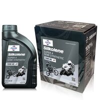 5 litrów FUCHS SILKOLENE SUPER 4 10W40 - półsyntetyczny olej silnikowy (4T) do motocykli - ZESTAW - TANIEJ, Opakowanie / zestaw: 5 litrów (4 litry + 1 litr) - sklep olejefuchs.pl