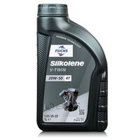 1 litr FUCHS SILKOLENE V-TWIN 20W50 - mineralny olej silnikowy (4T) do motocykli z silnikami widlastymi, Opakowanie / zestaw: 1 litr, Lepkość SAE: 20W50 - sklep olejefuchs.pl