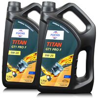 10 litrów FUCHS TITAN GT1 PRO F 0W20 - FIAT 9.55535-DM1/DSX, ACEA C5, API SP - olej silnikowy - ZESTAW - TANIEJ, Opakowanie / zestaw: 10 litrów (2 x 5 litrów), Lepkość SAE: 0W20 - sklep olejefuchs.pl