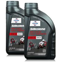 2 litry FUCHS SILKOLENE PRO 4 PLUS 10W50 RACE - syntetyczny (fully synthetic) olej silnikowy (4T) do motocykli wyczynowych - ZESTAW - TANIEJ, Opakowanie / zestaw: 2 litry (2 x 1 litr) - sklep olejefuchs.pl