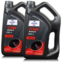 10 litrów FUCHS TITAN RACE PRO S 10W60 - w pełni syntetyczny (fully synthetic ester oil) olej silnikowy - estry i PAO - ZESTAW - TANIEJ, Opakowanie / zestaw: 10 litrów (2 x 5 litrów), Lepkość SAE: 10W60 - sklep olejefuchs.pl