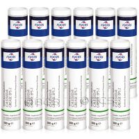 12 sztuk FUCHS CASSIDA GREASE EPS 2 - smar syntetyczny NLGI 2 do wysokich obciążeń - 380 g [przemysł spożywczy] - ZESTAW - TANIEJ, Opakowanie / zestaw: 380 g x 12 - sklep olejefuchs.pl