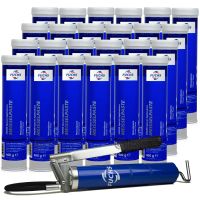 24 sztuki FUCHS MEISSELPASTE 400 g smar do młotów udarowych - smar + SMAROWNICA - ZESTAW, Opakowanie / zestaw: 400 g x 24 + smarownica - sklep olejefuchs.pl