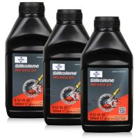 3 sztuki FUCHS SILKOLENE PRO RACE 320 BRAKE FLUID DOT 4 - płyn hamulcowy do motocykli do jazdy wyczynowej - 500 ml, Opakowanie / zestaw: 500 ml x 3 - sklep olejefuchs.pl