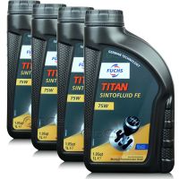 4 litry FUCHS TITAN SINTOFLUID FE 75W GL-4 - olej przekładniowy - ZESTAW - TANIEJ, Opakowanie / zestaw: 4 litry (4 x 1 litr) - sklep olejefuchs.pl