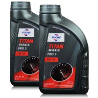 2 litry FUCHS TITAN RACE PRO S 5W40 - w pełni syntetyczny (fully synthetic ester oil) olej silnikowy - estry i PAO - ZESTAW - TANIEJ, Opakowanie / zestaw: 2 litry (2 x 1 litr), Lepkość SAE: 5W40 - sklep olejefuchs.pl
