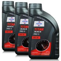 3 litry FUCHS TITAN RACE PRO S 5W40 - w pełni syntetyczny (fully synthetic ester oil) olej silnikowy - estry i PAO - ZESTAW - TANIEJ, Opakowanie / zestaw: 3 litry (3 x 1 litr), Lepkość SAE: 5W40 - sklep olejefuchs.pl