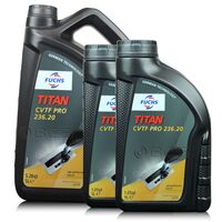 7 litrów FUCHS TITAN CVTF PRO 236.20 - (MERCEDES MB 236.20) olej do skrzyń bezstopniowych CVT - ZESTAW - TANIEJ, Opakowanie / zestaw: 7 litrów (5 litrów + 2 litry) - sklep olejefuchs.pl